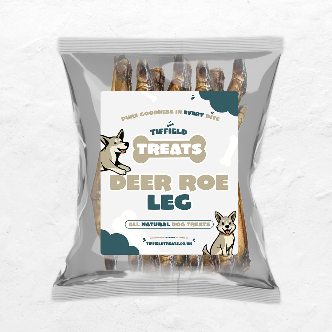 Deer Roe Legs Pack of 4 – Natural Hairy Dog Chews