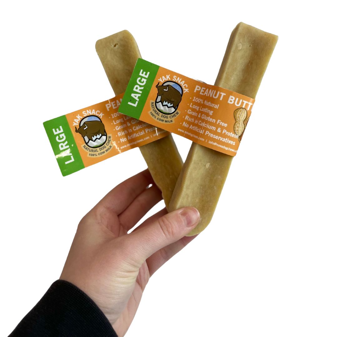 Yak Snack Peanut Butter Large – Natural Himalayan Dog Chew