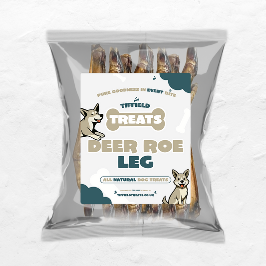 Deer Roe Legs Pack of 4 – Natural Hairy Dog Chews