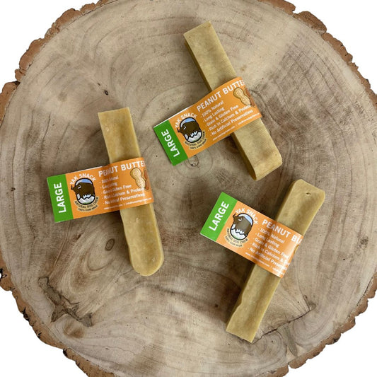Yak Snack Peanut Butter Large – Natural Himalayan Dog Chew