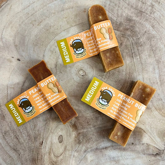 Yak Snack Peanut Butter Medium – Natural Himalayan Dog Chew