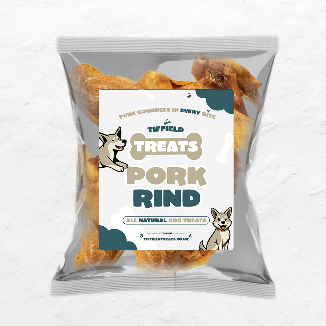 Pork Rind Pack of 4 – Natural Single-Source Dog Chews