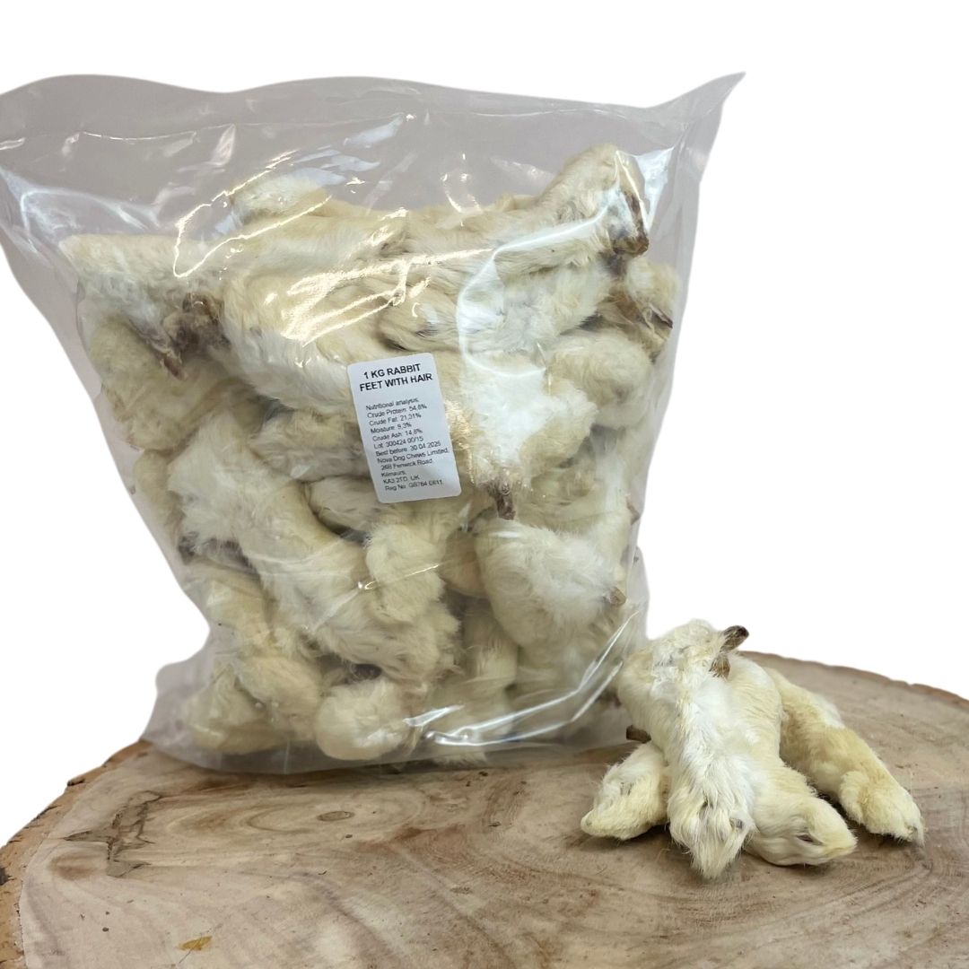 Hairy Rabbit Feet 1KG