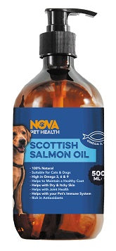 Scottish Salmon Oil 500ml – Natural Omega Supplement for Dogs