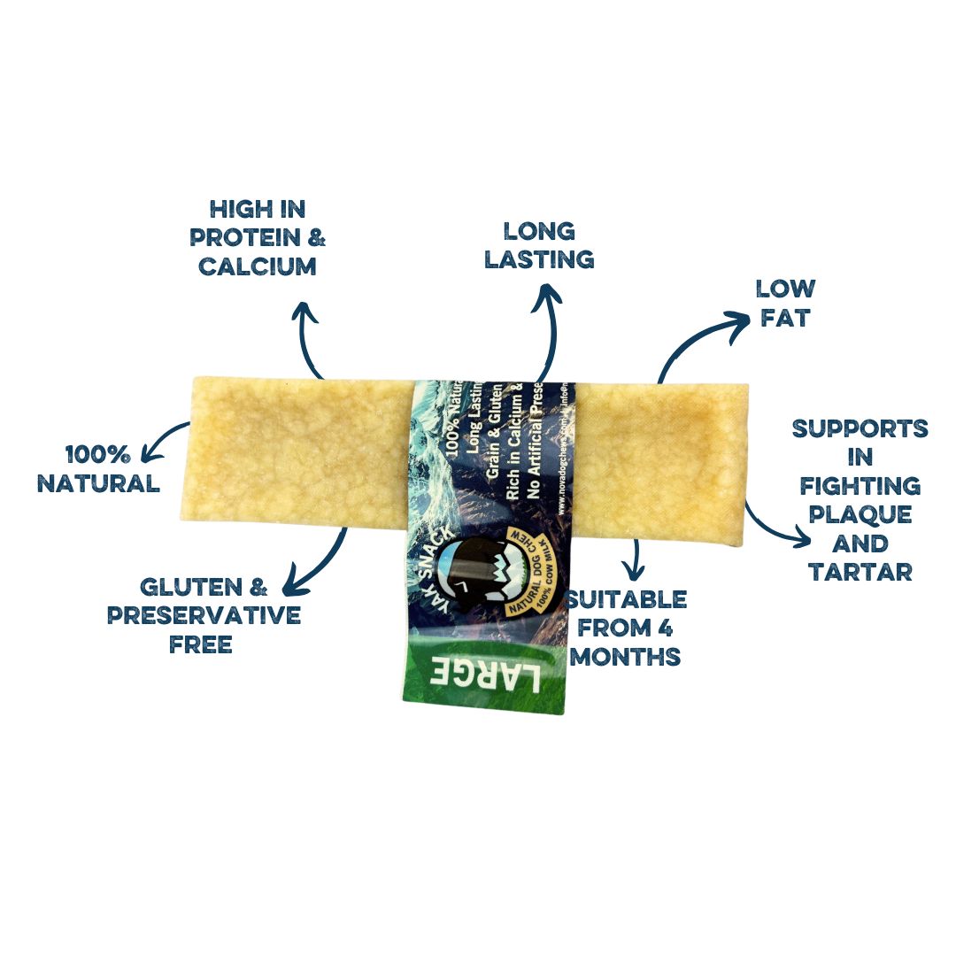 Yak Snack Large – Natural Long-Lasting Himalayan Dog Chew
