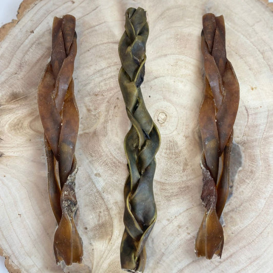 Camel Skin Braided 30cm – Grain-Free High-Protein Dog Treat